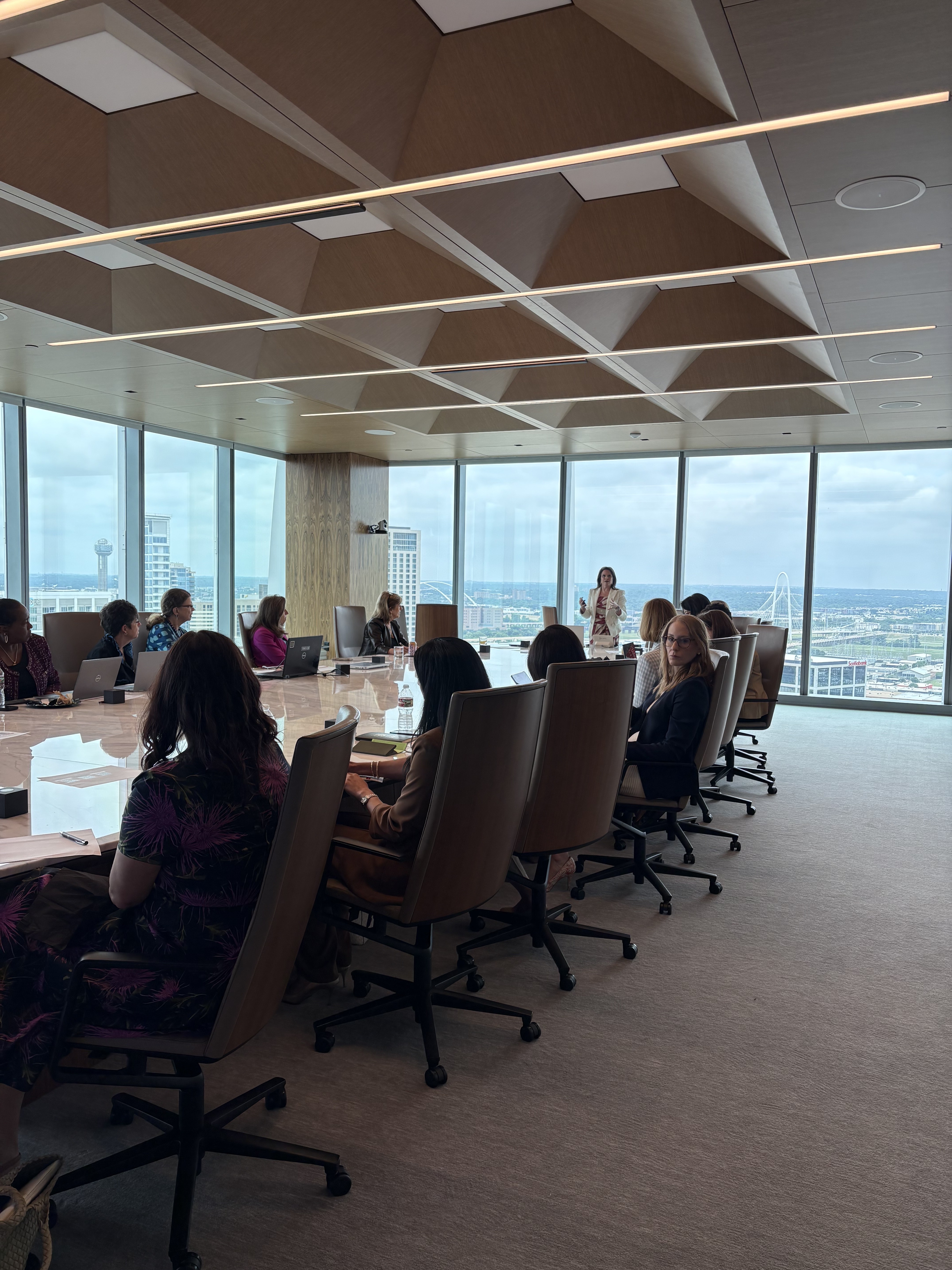 A Vela board session in a Dallas boardroom